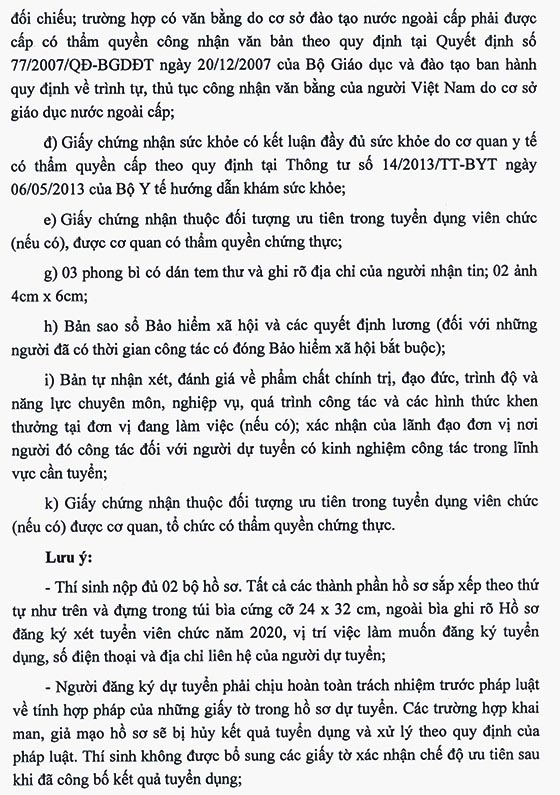 Trung tâm Dịch vụ nông nghiệp TP.Cần Thơ tuyển dụng viên chức năm 2020 (đợt 2)