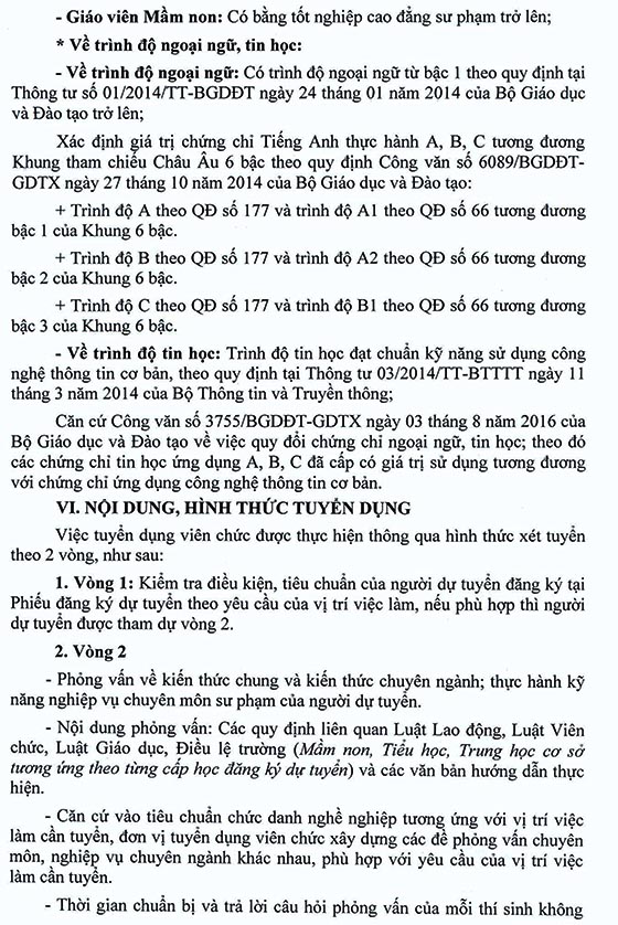 Trường Mầm non Hoa Phượng 1, Bình Chánh, TP.HCM tuyển dụng viên chức năm học 2020-2021
