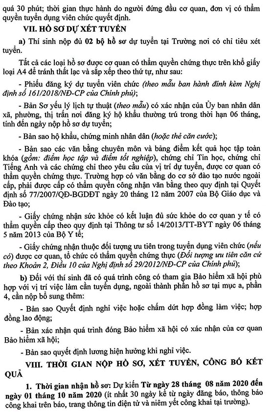 Trường Mầm non Hoa Phượng 1, Bình Chánh, TP.HCM tuyển dụng viên chức năm học 2020-2021