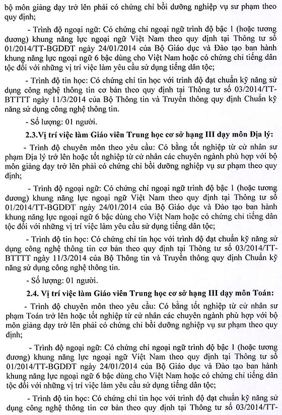 Trường THCS Lê Minh Xuân, Bình Chánh, TP.HCM tuyển dụng viên chức năm học 2020 – 2021