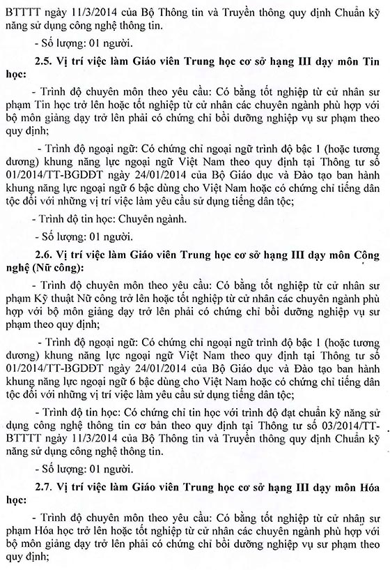 Trường THCS Lê Minh Xuân, Bình Chánh, TP.HCM tuyển dụng viên chức năm học 2020 – 2021