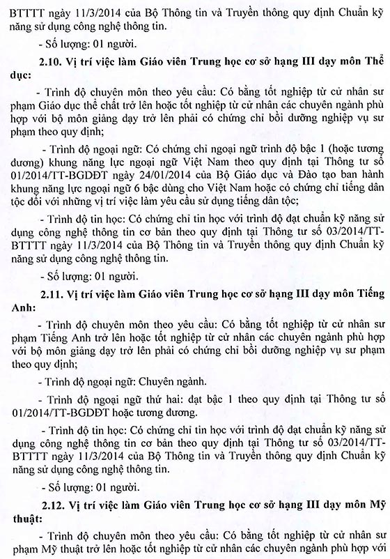 Trường THCS Lê Minh Xuân, Bình Chánh, TP.HCM tuyển dụng viên chức năm học 2020 – 2021