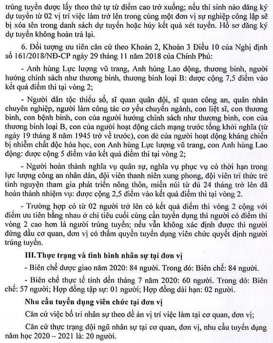 Trường THCS Lê Minh Xuân, Bình Chánh, TP.HCM tuyển dụng viên chức năm học 2020 – 2021