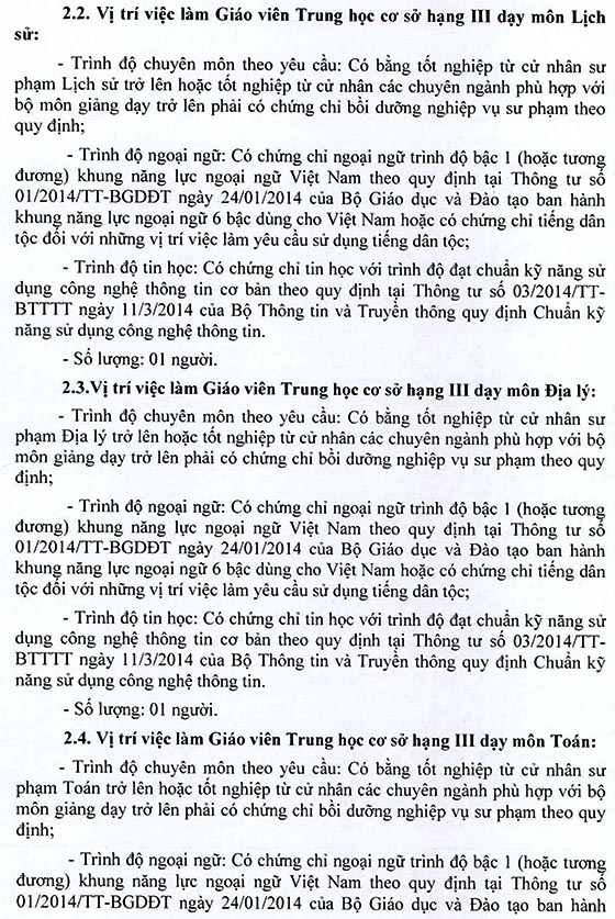 Trường THCS Nguyễn Văn Linh, Bình Chánh, TP.HCM tuyển dụng viên chức năm học 2020 – 2021