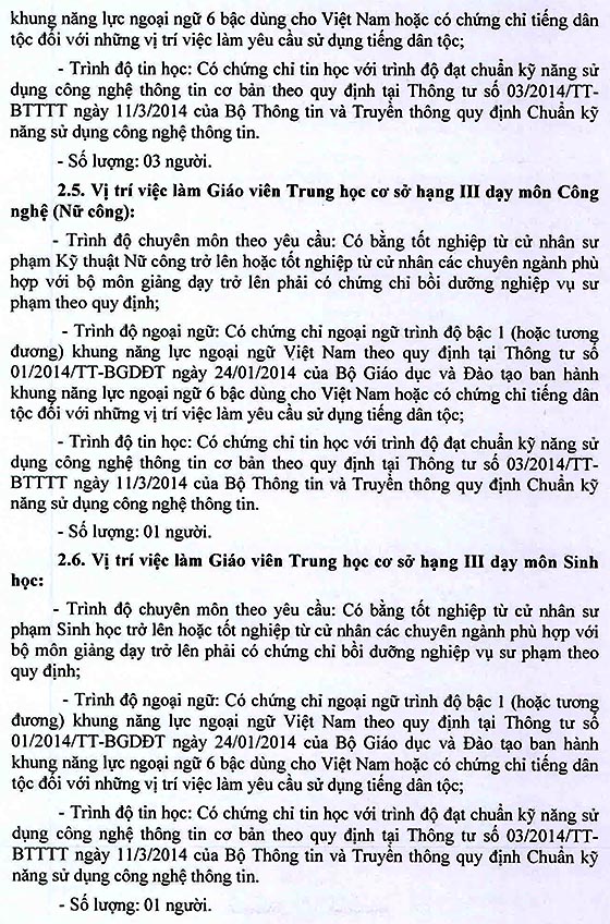 Trường THCS Nguyễn Văn Linh, Bình Chánh, TP.HCM tuyển dụng viên chức năm học 2020 – 2021