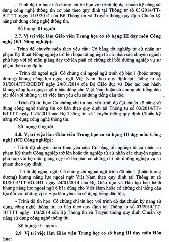 Trường THCS Phạm Văn Hai, Bình Chánh, TP. HCM tuyển dụng viên chức năm học 2020 – 2021