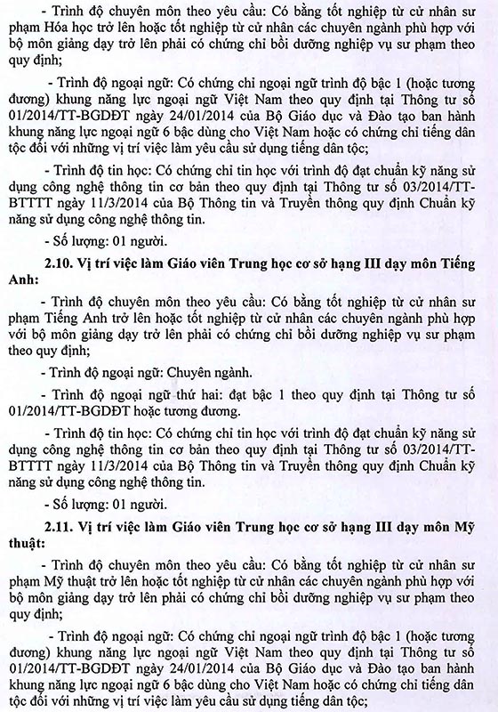 Trường THCS Phạm Văn Hai, Bình Chánh, TP. HCM tuyển dụng viên chức năm học 2020 – 2021