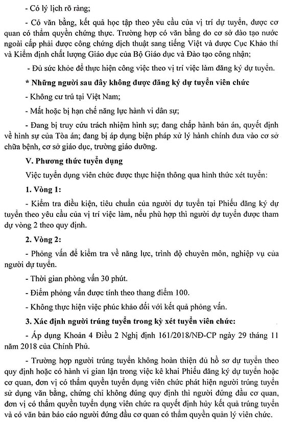 Trường THCS Tân Kiên, Bình Chánh, TP.HCM tuyển dụng viên chức năm học 2020-2021