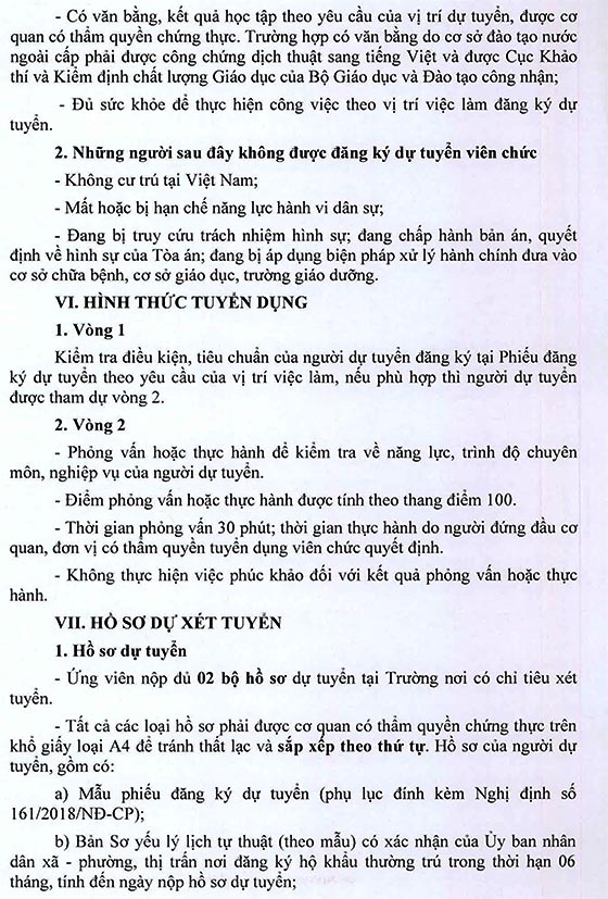 Trường Tiểu học Vĩnh Lộc B, Bình Chánh, TP. HCM tuyển dụng viên chức năm học 2020-2021