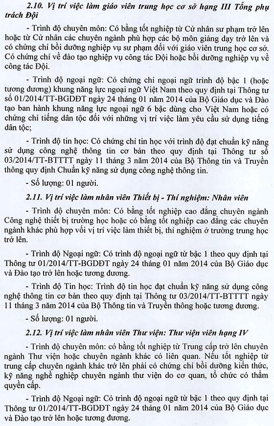 Trường Trung học cơ sở Vĩnh Lộc A, quận Bình Chánh, TP.HCM tuyển dụng viên chức năm học 2020 - 2021