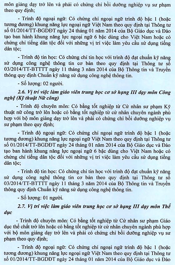 Trường Trung học cơ sở Vĩnh Lộc A, quận Bình Chánh, TP.HCM tuyển dụng viên chức năm học 2020 - 2021