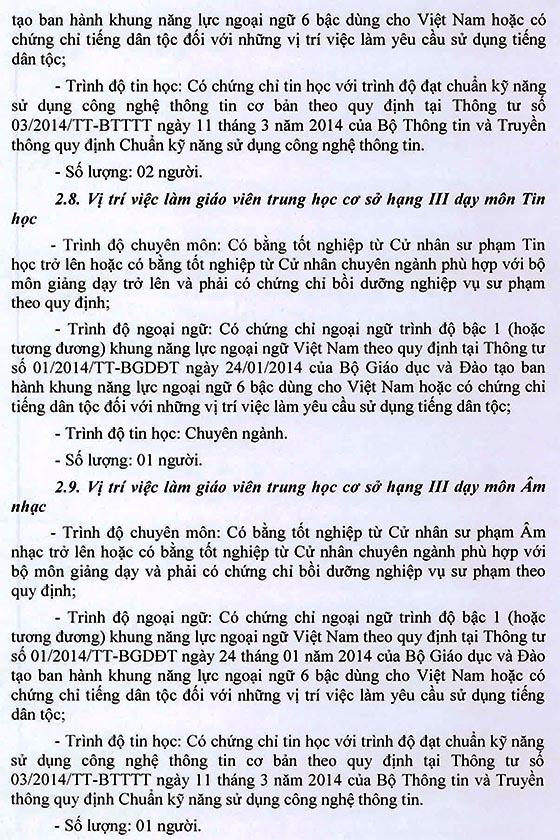 Trường Trung học cơ sở Vĩnh Lộc A, quận Bình Chánh, TP.HCM tuyển dụng viên chức năm học 2020 - 2021