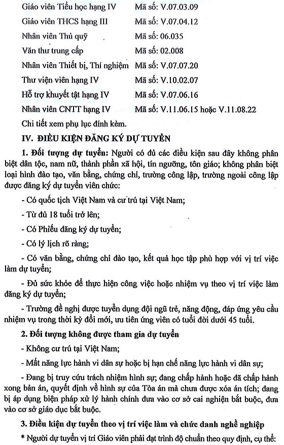 UBND quận Tân Bình, TP.HCM tuyển dụng viên chức giáo dục năm 2020