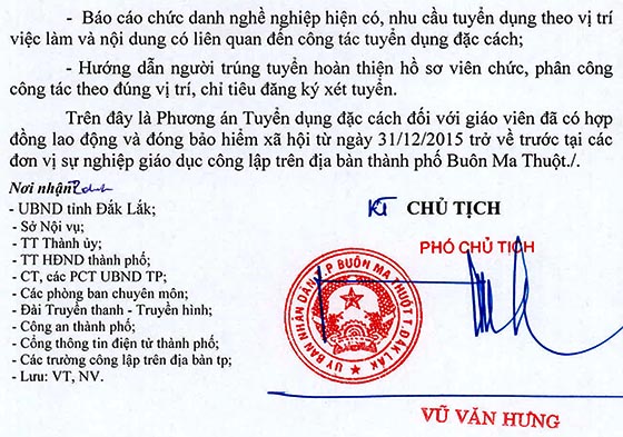 UBND TP.Buôn Ma Thuột, Đắk Lắk tuyển dụng đặc cách giáo viên năm 2020