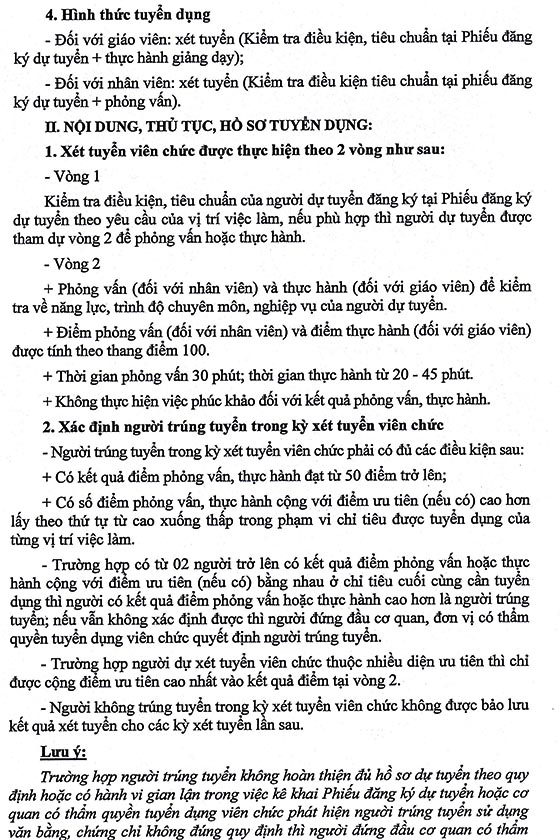 Phòng Giáo dục và Đào tạo huyện Thống Nhất, Đồng Nai tuyển dụng viên chức đợt 2 năm 2020