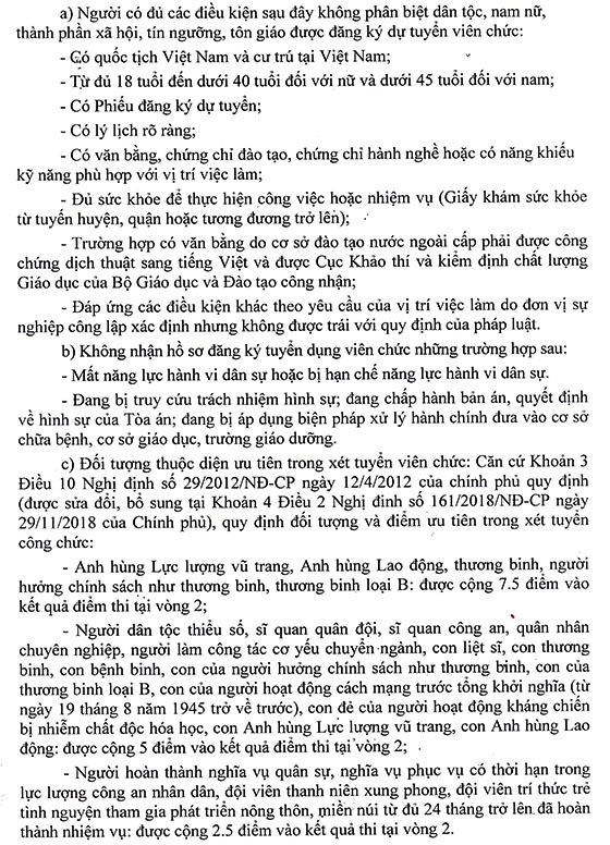 Trung tâm dịch vụ Nông nghiệp huyện Xuân Lộc, Đồng Nai tuyển dụng viên chức đợt 1 năm 2020