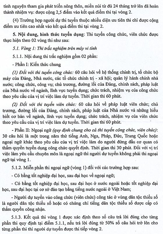Ban Thường vụ Tỉnh ủy Lạng Sơn tuyển dụng công chức, viên chức năm 2020
