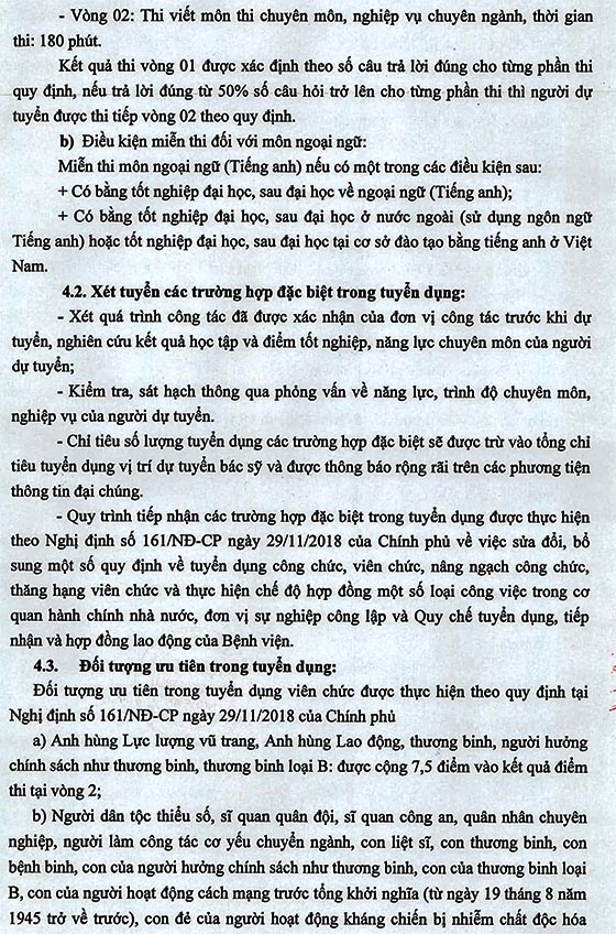 Bệnh viện Hữu nghị Đa khoa Nghệ An tuyển dụng viên chức đợt 02 năm 2020