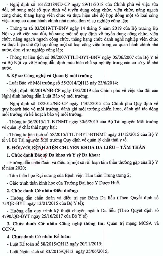 Bệnh viện Lao và bệnh Phổi tỉnh Ninh Thuận tuyển dụng viên chức năm 2020