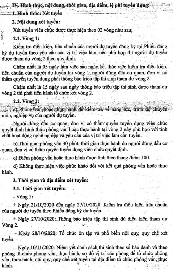Trung tâm Kiểm soát bệnh tật Ninh Thuận tuyển dụng viên chức năm 2020