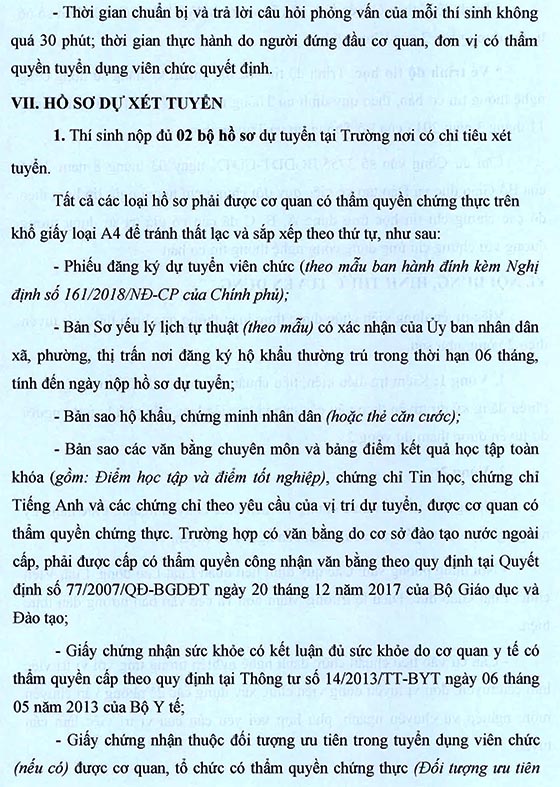 Trường Mầm non 30-4, Bình Chánh, TP.HCM tuyển dụng viên chức năm học 2020-2021