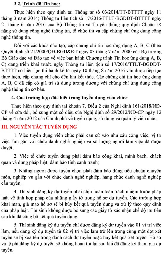 Trường THCS Văn Thân, Quận 6, TP.HCM tuyển dụng viên chức năm 2020 (Đợt 1)