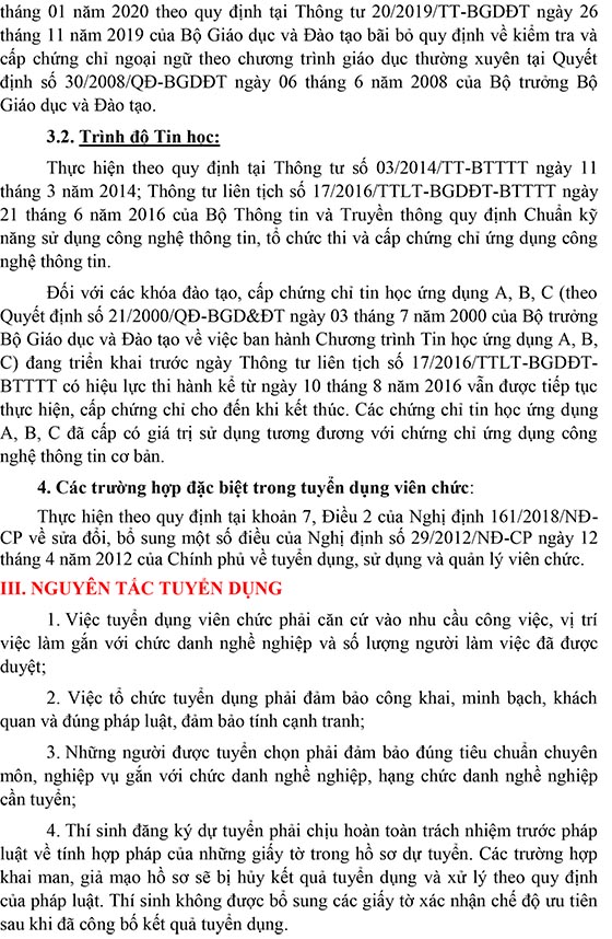 Trường Tiểu học Kim Đồng, Quận 6, TP.HCM tuyển dụng viên chức năm 2020 (Đợt 1)