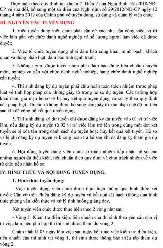 Trường Tiểu học Lê Văn Tám, Quận 6, TP.HCM tuyển dụng viên chức năm 2020 (Đợt 1)
