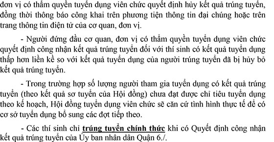 Trường Tiểu học Lê Văn Tám, Quận 6, TP.HCM tuyển dụng viên chức năm 2020 (Đợt 1)