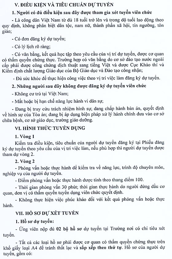 Trường Tiểu học Phong Phú 2, Bình Chánh, TP.HCM tuyển dụng viên chức năm học 2020-2021