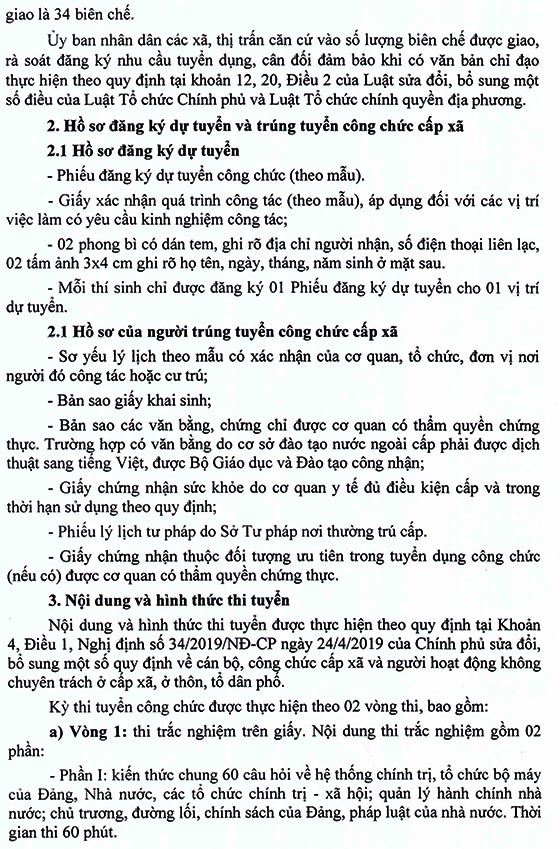 UBND huyện Phú Giáo, Bình Dương tuyển dụng công chức cấp xã năm 2020