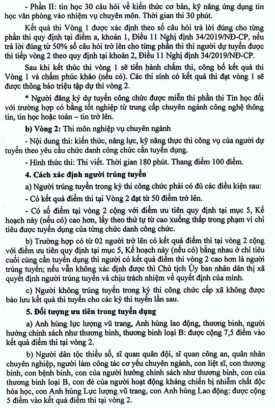 UBND huyện Phú Giáo, Bình Dương tuyển dụng công chức cấp xã năm 2020