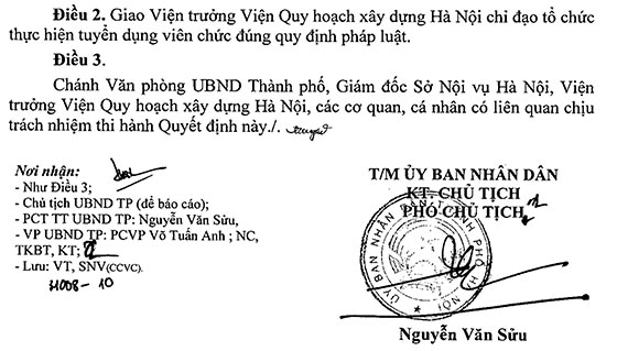 Viện Quy hoạch xây dựng Hà Nội tuyển dụng viên chức năm 2020