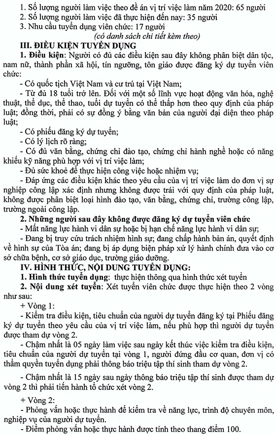 Trung tâm Phát triển quỹ đất thành phố Biên Hòa, Đồng Nai tuyển dụng viên chức năm 2020