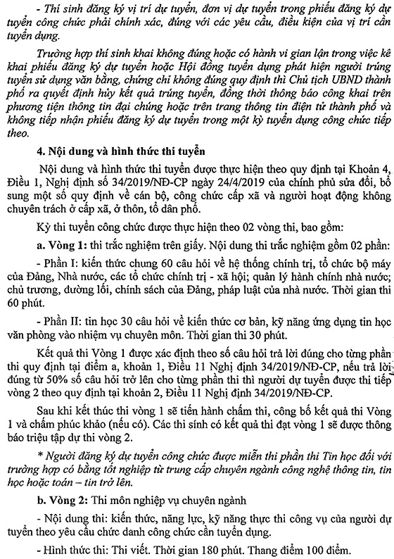 UBND thành phố Thủ Dầu Một, Bình Dương tuyển dụng công chức cấp phường năm 2020