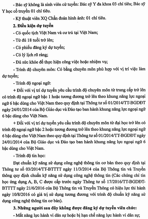 UBND tỉnh Lai Châu tuyển dụng viên chức ngành Y tế năm 2020