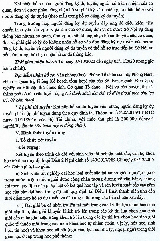 UBND tỉnh Quảng Ninh tuyển dụng viên chức năm 2020