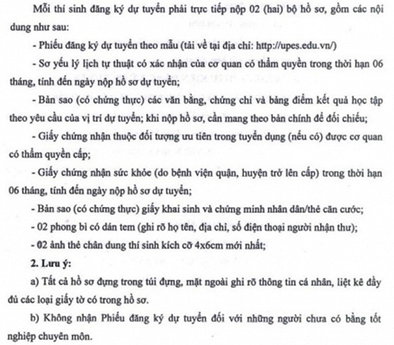 Trường Đại học Sư phạm Thể dục thể thao TP.Hồ Chí Minh tuyển dụng viên chức năm 2020