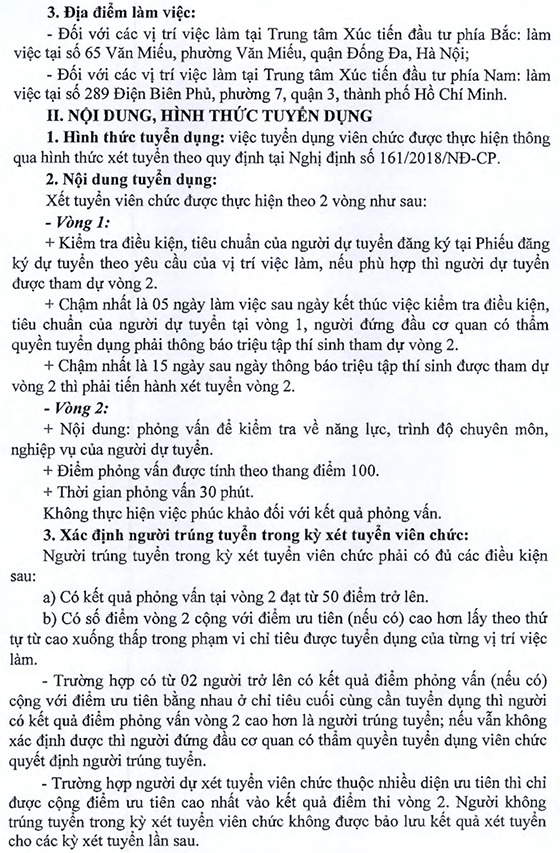 Cục đầu tư nước ngoài - Bộ Kế hoạch và Đầu tư tuyển dụng viên chức năm 2020