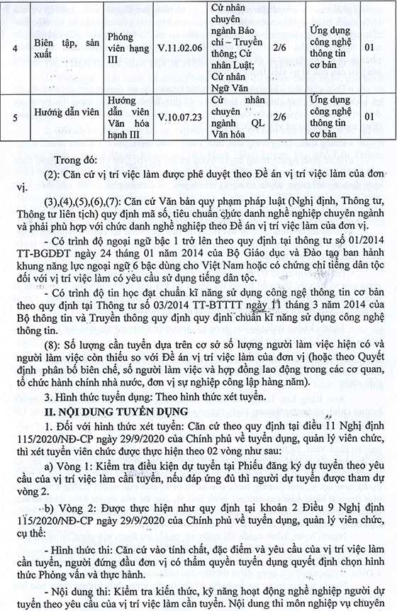 TT Văn hóa, Thông tin và Thể thao huyện Thống Nhất, Đồng Nai tuyển dụng viên chức đợt 1 năm 2020