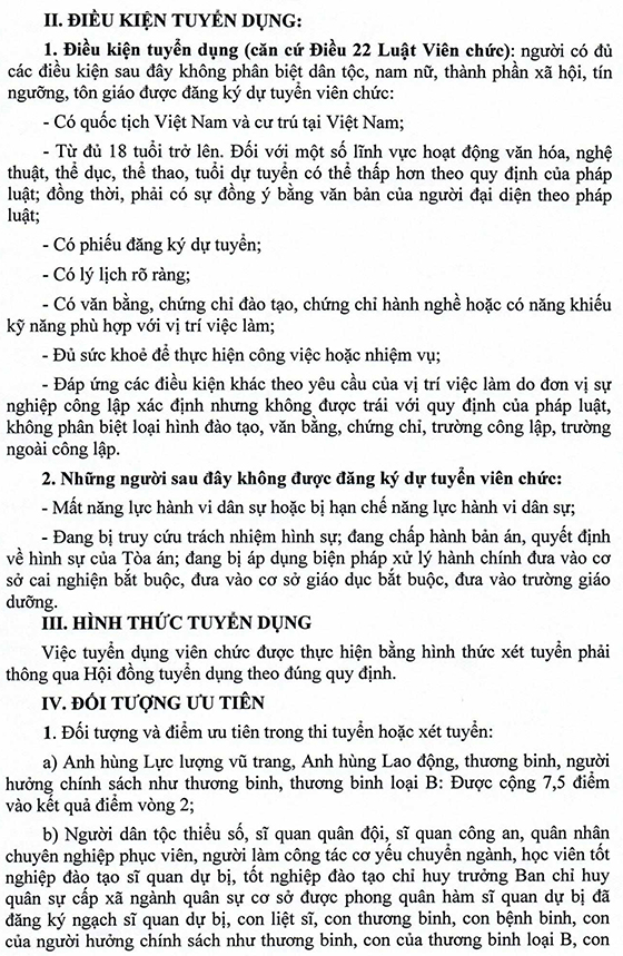 UBND huyện Nhơn Trạch, Đồng Nai tuyển dụng viên chức ngành giáo dục năm 2020