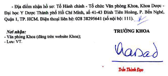 ĐH Y Dược TP. Hồ Chí Minh tuyển dụng giảng viên năm 2020