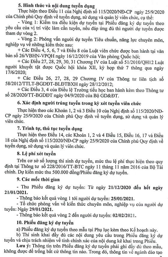Sở Giáo dục và Đào tạo tỉnh Quảng Trị tuyển dụng viên chức làm việc tại Trường Trẻ em khuyết tật tỉnh năm 2020