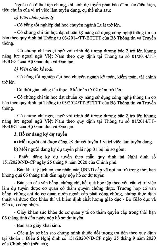 Trung tâm Trợ giúp pháp lý nhà nước tỉnh Long An tuyển dụng viên chức năm 2020