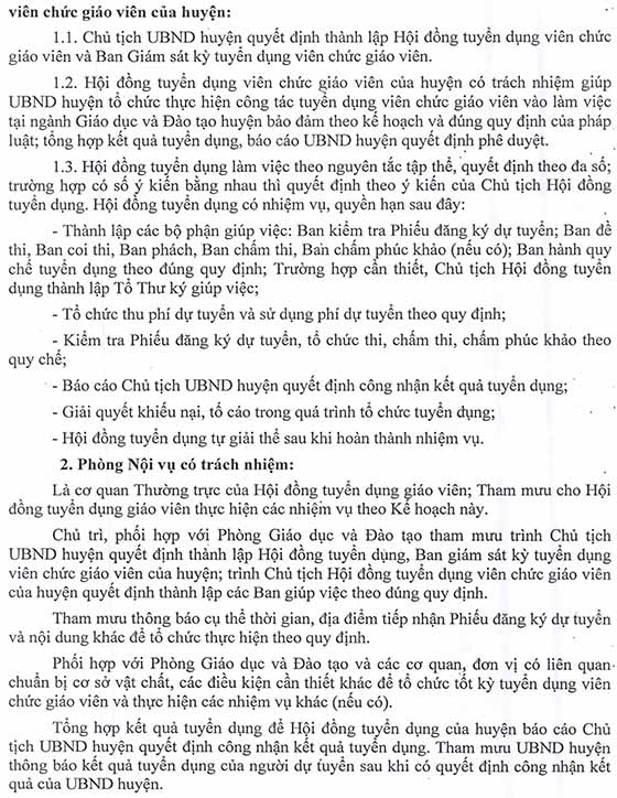 UBND huyện Mang Yang, Gia Lai tuyển dụng viên chức giáo viên năm 2020