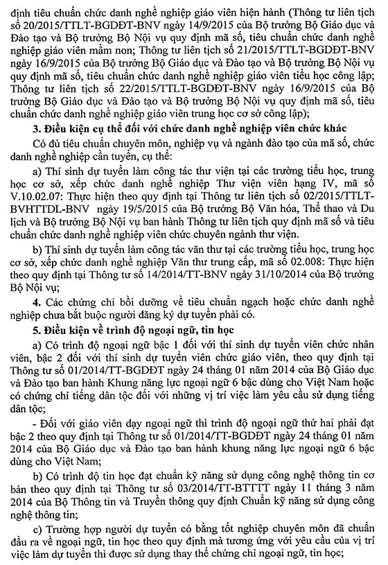 UBND huyện Quốc Oai, TP. Hà Nội tuyển dụng giáo viên và nhân viên các khối năm 2020