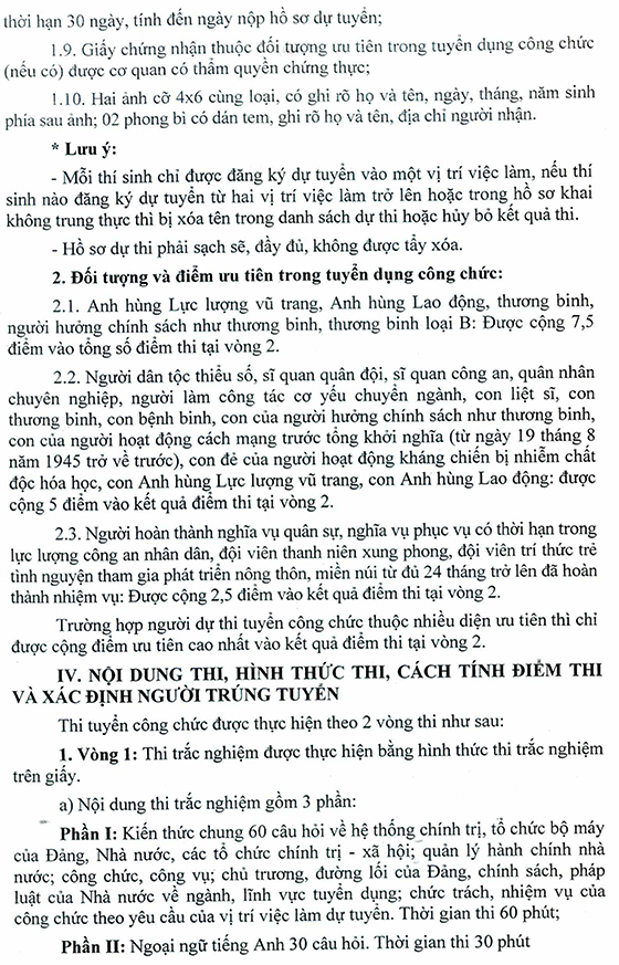 UBND thành phố Thái Nguyên tuyển dụng công chức năm 2020