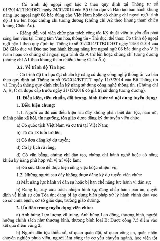 UBND huyện Cam Lộ, Quảng Trị tuyển dụng viên chức sự nghiệp năm 2020