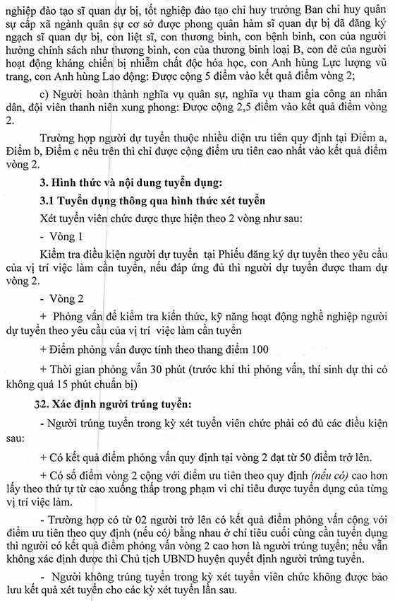 UBND huyện Cam Lộ, Quảng Trị tuyển dụng viên chức sự nghiệp năm 2020
