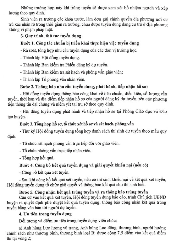 UBND huyện Trảng Bom, Đồng Nai tuyển dụng giáo viên và nhân viên trường học năm 2021